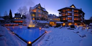 Hotel Romantischer spa wellness resort (von draußen)