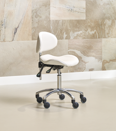 Bellezi Torres Comfort medische tabouret in wit