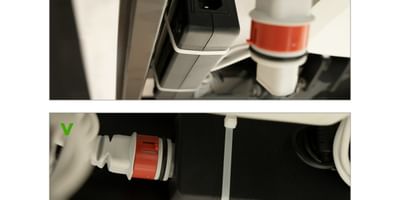 3c. | If the light from 3a does not light up, check that the power cable is properly inserted in the adapter. Push it in firmly.