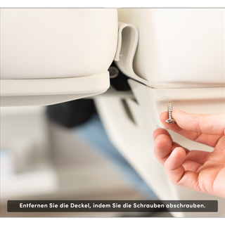 3b. | Lösen Sie die Schrauben der Abdeckung auf beiden Seiten.