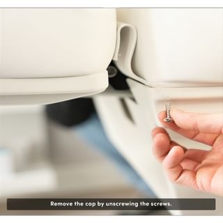 3b. | Loosen the screws of the cap, on both sides.